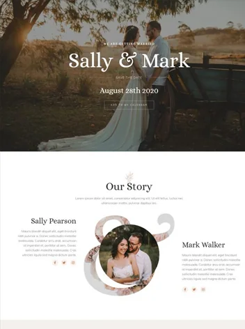 Wedding WordPress Template by Your Website Agency